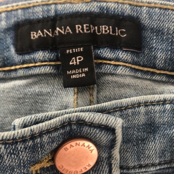 Jean Skirt Banana Republic Jean Button Up Midi Above Knee Jean Skirt Si… - Picture 7 of 7